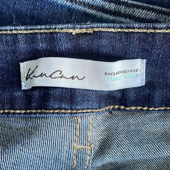 Women’s Kancan destructed jeans with leopard detail - Picture 6 of 6